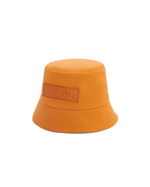 Loewe Orange Logo Bucket Hat