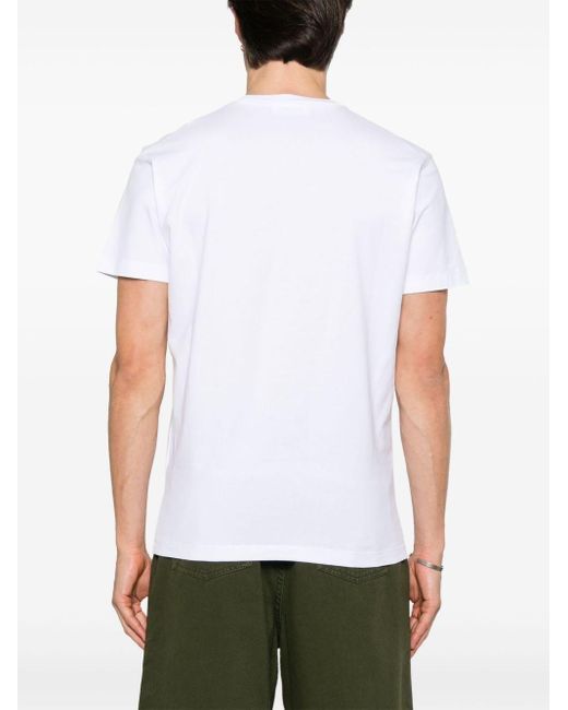DSquared² White Cotton Tee With Subtle Logo Detail for men