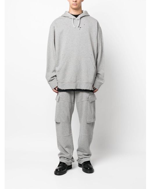 Givenchy Gray Cotton Hoodie for men