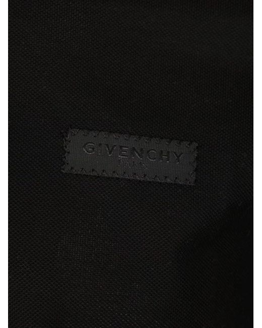 Givenchy Black Polo Shirt With Logo for men