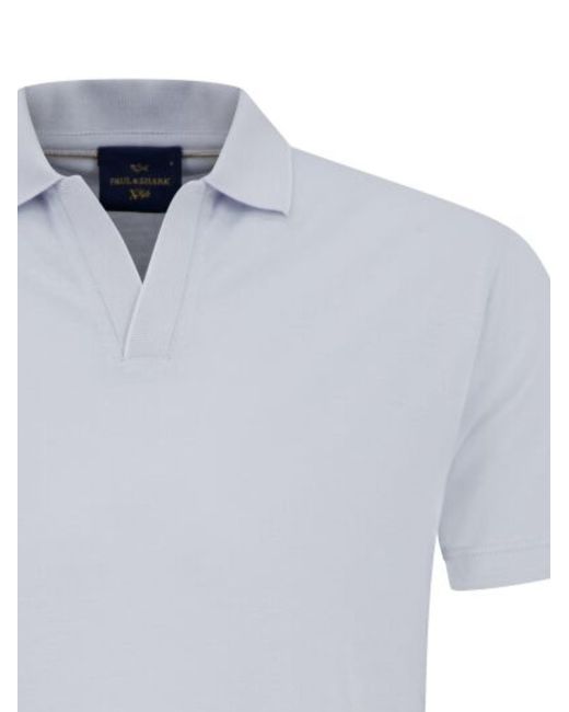 Paul & Shark White Cotton Polo Shirt for men