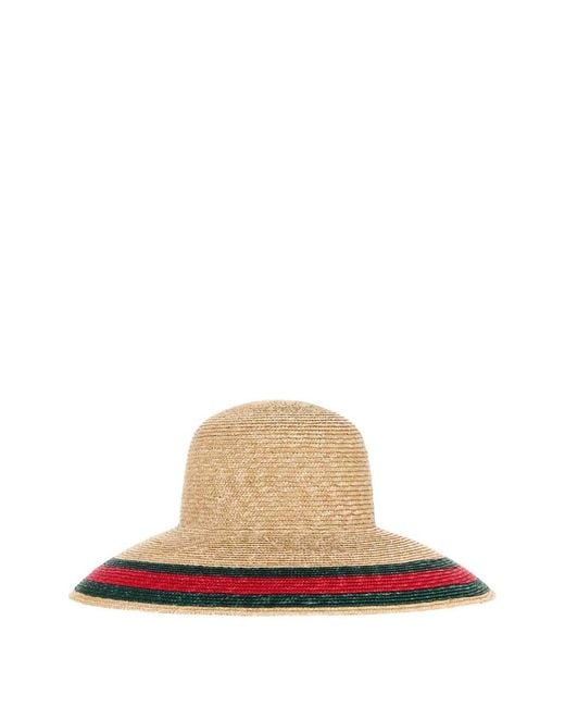 Gucci White Woven Bucket Hat