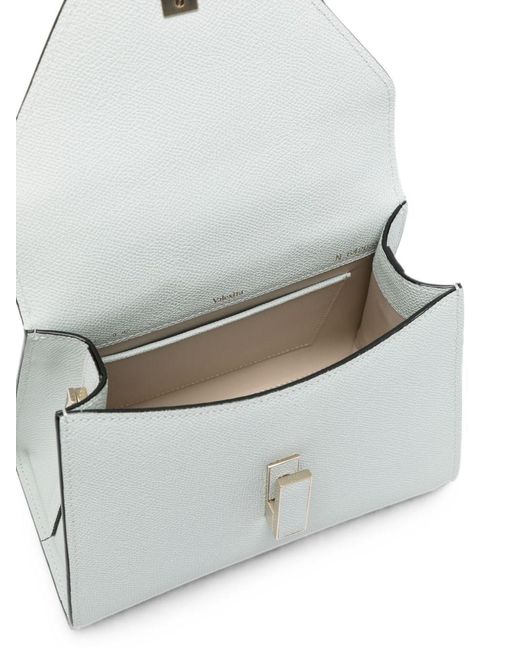 Valextra White Iside Mini Leather Handbag