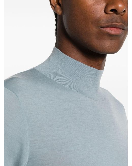 The Row Blue Nari Wool Sweater