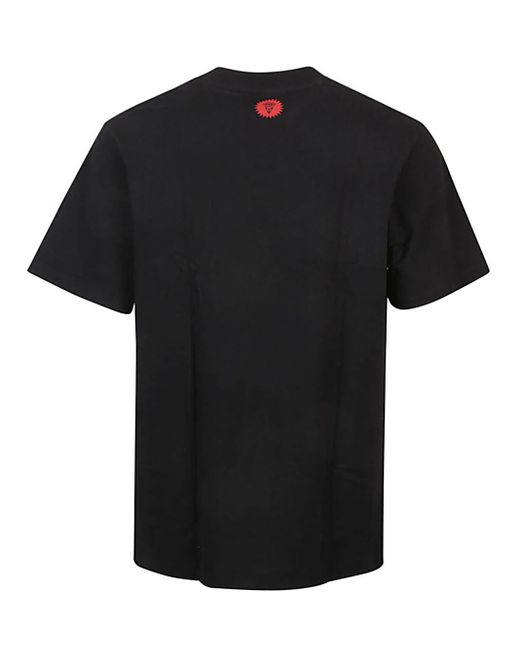 ICECREAM Black Logo Cotton T-Shirt for men