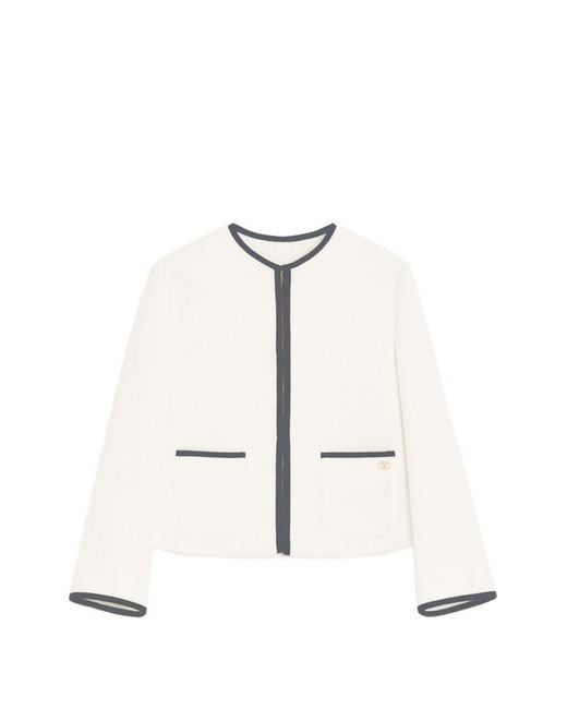 Valentino White Tweed Jacket