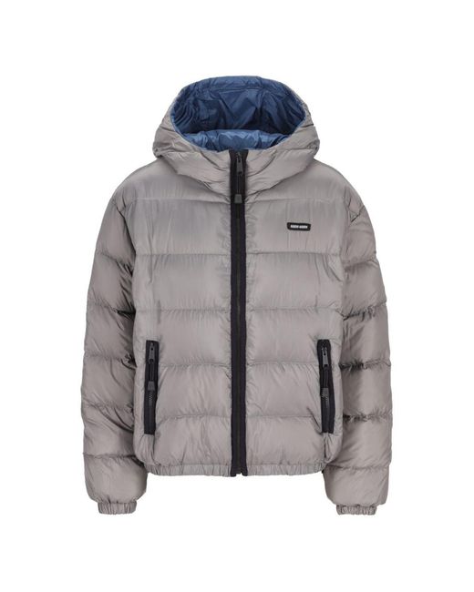 Miu Miu Gray Short Down Jacket