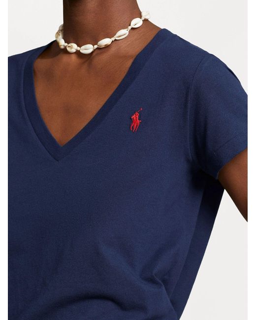 Polo Ralph Lauren Blue V-Neck T-Shirt