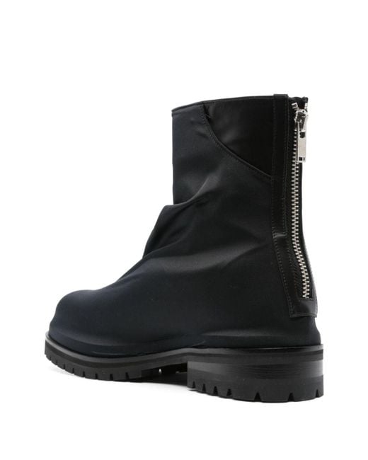 424 Black Loose-layer Ankle Boots for men