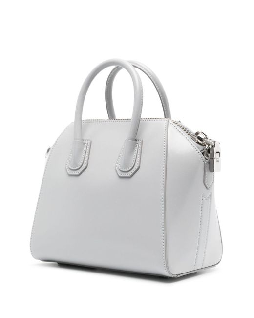 Givenchy Gray Small Antigona Leather Tote Bag