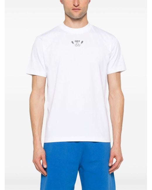 Off-White c/o Virgil Abloh White Off- Bandana Arrow Cotton T-Shirt for men