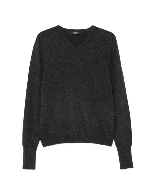 Gucci Black Cashmere V-Necked Sweater