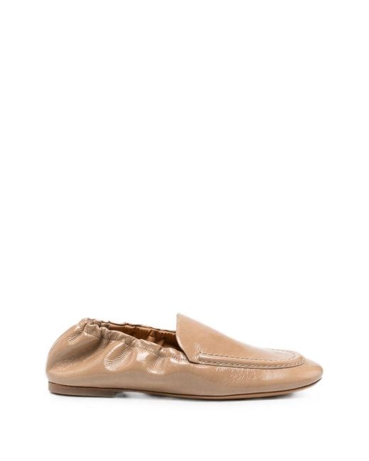 Odissi Natural Juno Leather Loafers