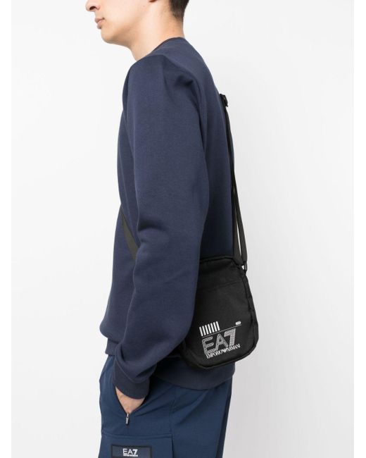 EA7 Logo Crossbody Bag in Black for Men Lyst