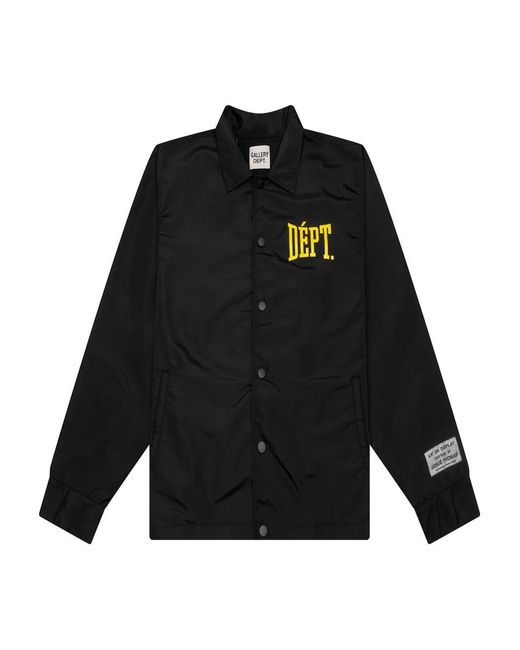GALLERY DEPT. Black Dept Coach Jacket for men
