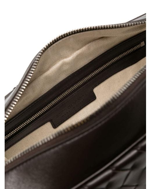 Bottega Veneta Black Woven Camera Bag for men