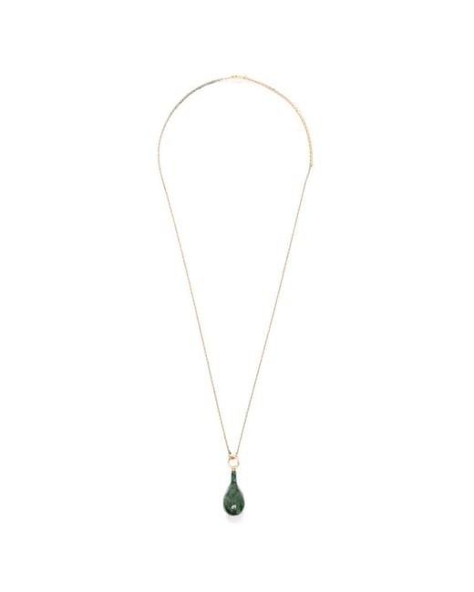 Totême White Jade Drop Necklace