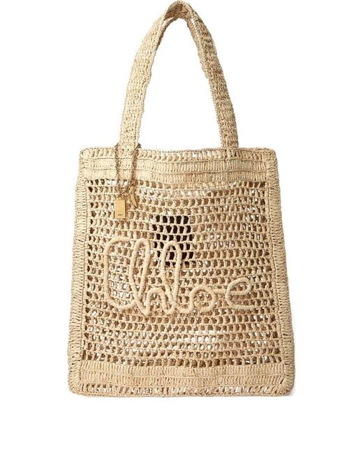 Chloé Natural Summer Banana Tote Bag