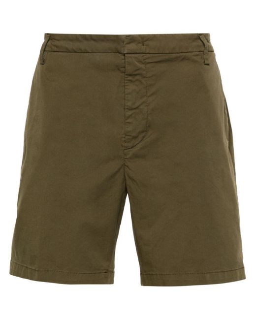 Dondup Green Buttoned Chino Shorts for men
