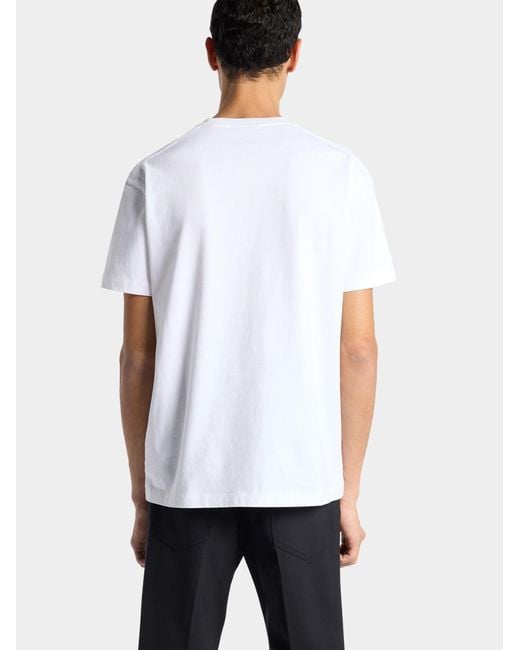DSquared² White Logo T-Shirt for men