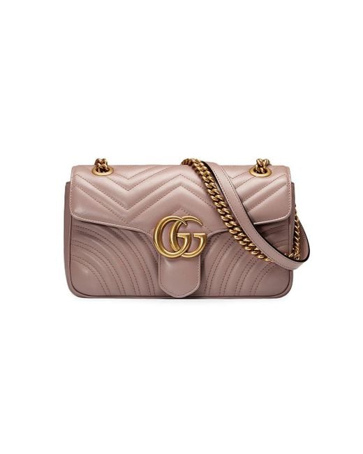 Gucci GG Marmont Matelassé Shoulder Bag in Pink