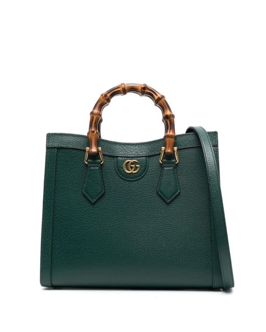 Gucci Green Diana Small Leather Handbag