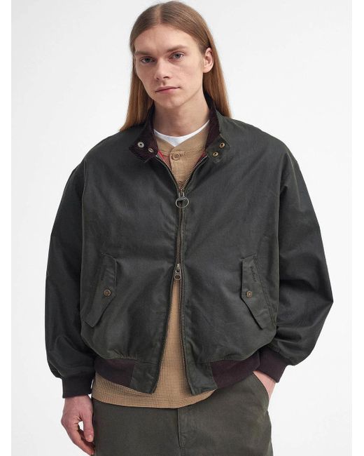 Barbour x Baracuta Waxed Jacket in Black for Men | Lyst UK