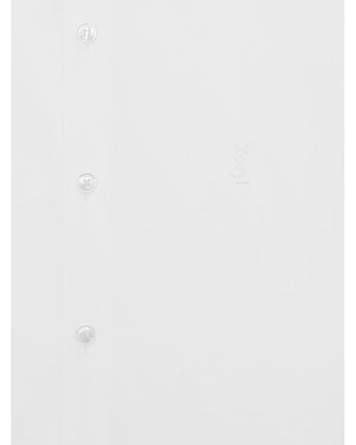 Saint Laurent White Cotton Shirt for men