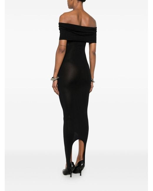 Alaïa Black Knitted Midi Dress