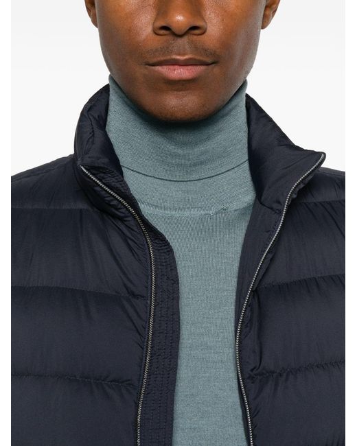 Herno Blue Down Vest for men
