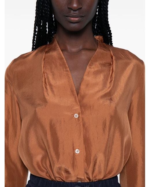 Forte_forte Brown Silk Shirt