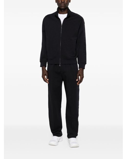 Emporio Armani Black Cotton Sweatpants for men
