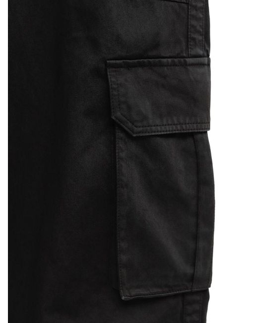 Loewe Black Cotton Cargo Trousers for men