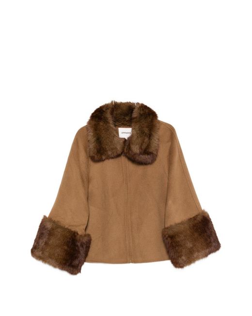 Apparis Brown Judie Wool Jacket