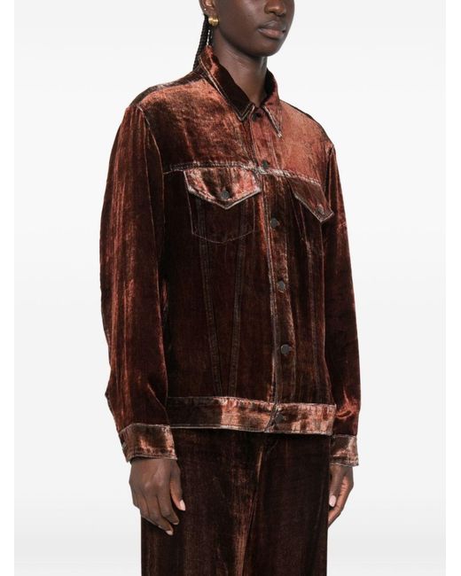 Pierre Louis Mascia Brown Velvet Jacket