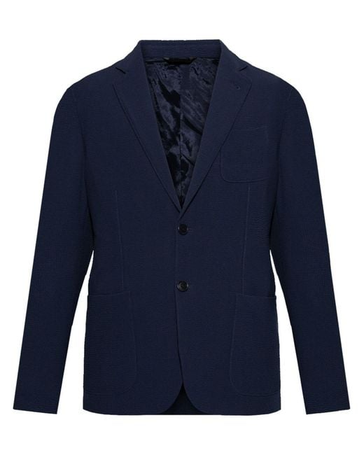 Giorgio Armani Blue Wool Jacket for men