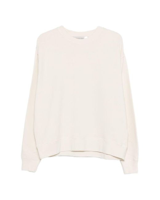 Golden Goose Deluxe Brand White Cotton Crewneck Sweatshirt