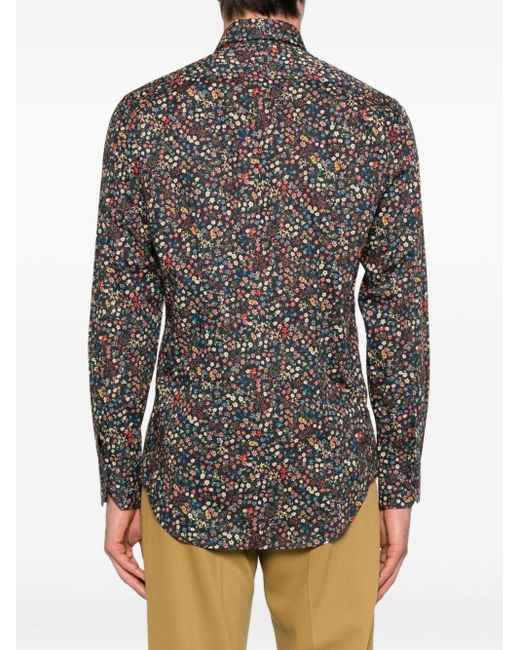 Paul Smith Gray Printed Shirt for men
