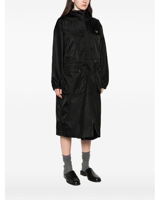 Prada Black Re-Nylon Raincoat