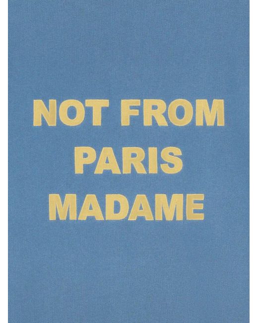Drole de Monsieur Blue Slogan Sweatshirt for men