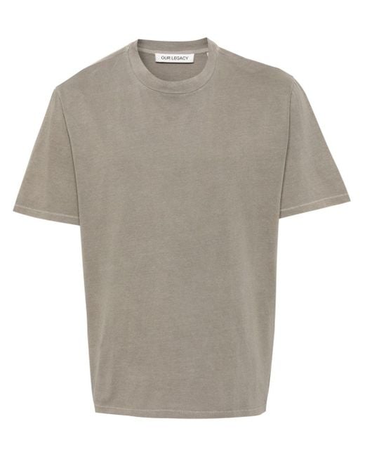 Our Legacy Gray Cotton T-shirt for men