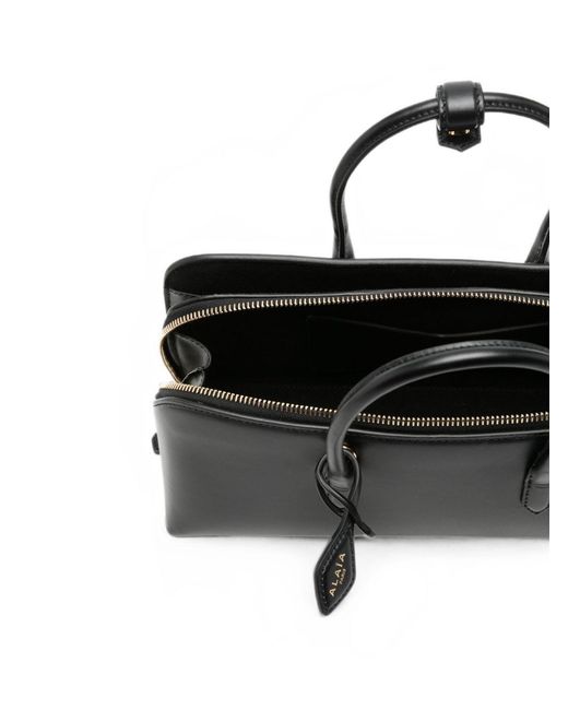 Alaïa Black Delta Small Leather Handbag