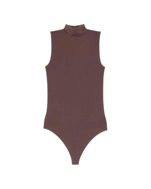 Wolford Purple High-Neck Bodysuit