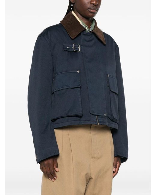 Loewe Blue Collar Detail Jacket