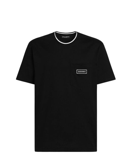 Dolce & Gabbana Black Logo T-Shirt for men