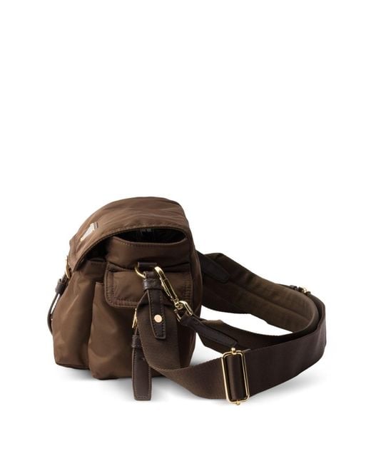 Prada Brown Explore Medium Re-Nylon Shoulder Bag