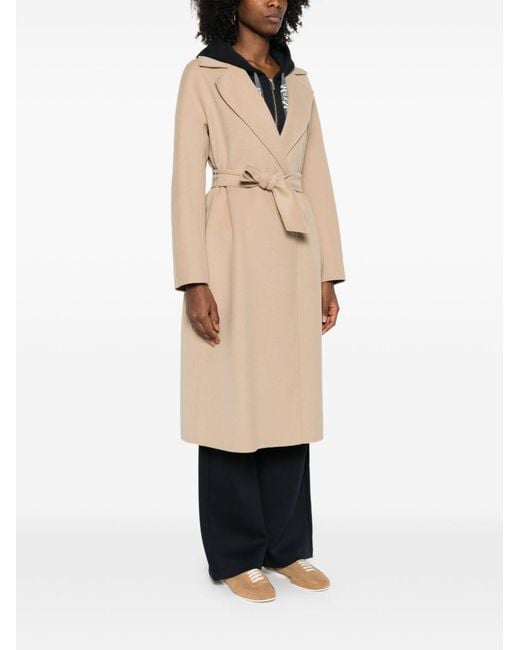 Max Mara Natural Wool Long Coat