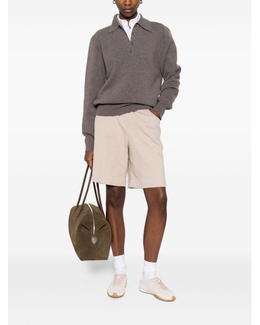 Brunello Cucinelli Natural Cotton Bermuda Shorts