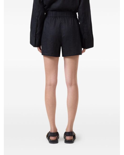 Closed Black Cotton Shorts
