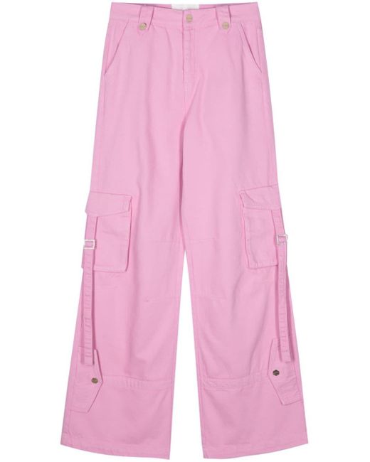 Blugirl Blumarine Pink Trousers With Logo